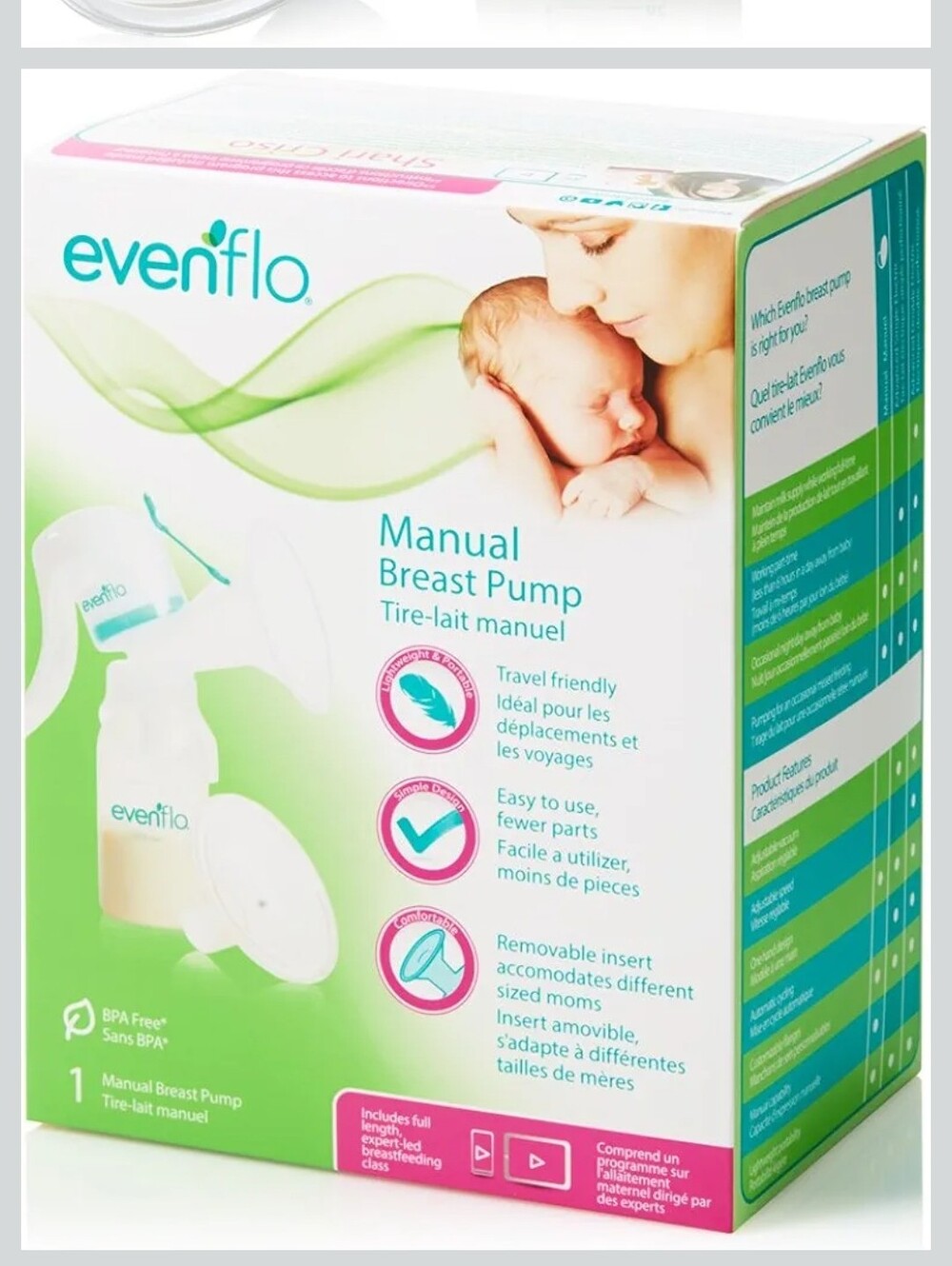Evenflo Manual Breast Pump - New In Box